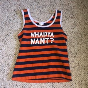 Orange and Blue tank